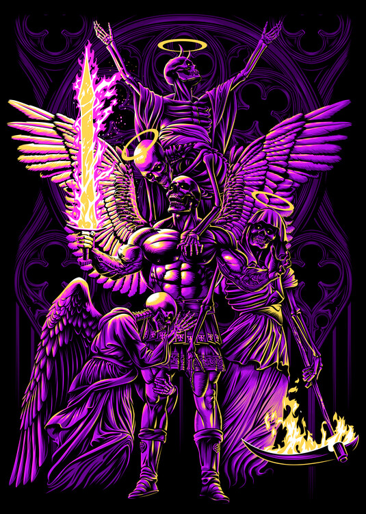 Плакат Magic skull warrior