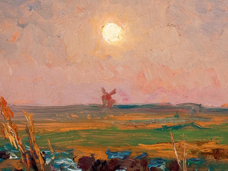 Canvas Print Sun (Autumn Landscape) - Jan Stanislawski