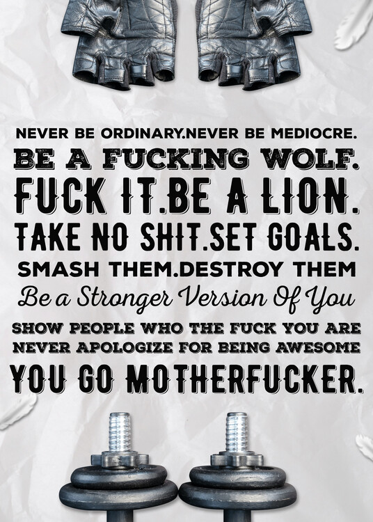 Plakát Gym Motivational Quote - Gym Quote