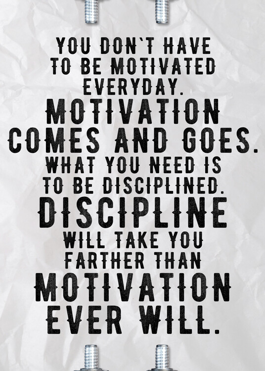 Poster Motivation Comes And Goes Gym Quote