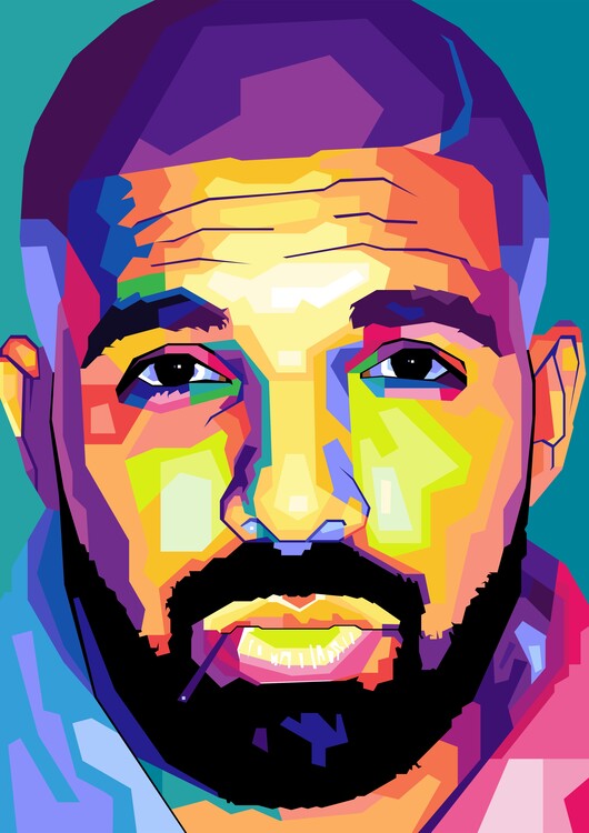 Poster rapper america pop art