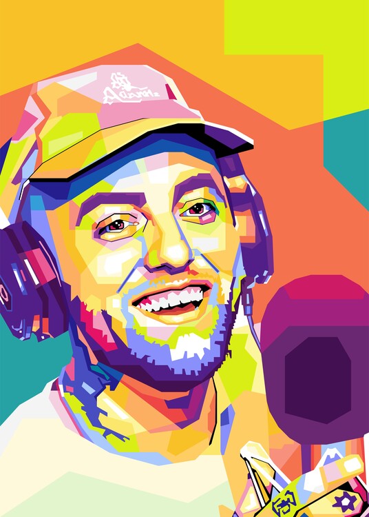 Poster rapper america pop art