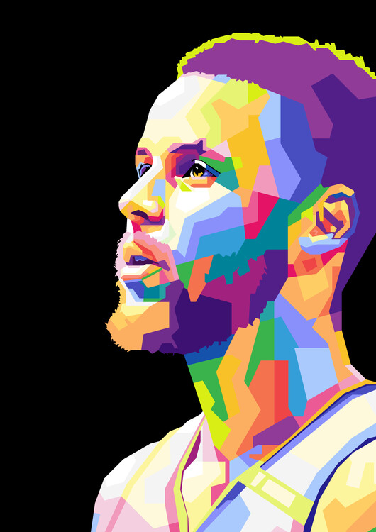 Poster S T E P H E N curry basketball pop art