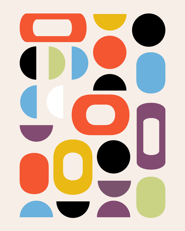 Juliste Mid-century pattern III
