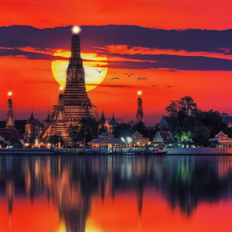 Poster Bangkok Sunset