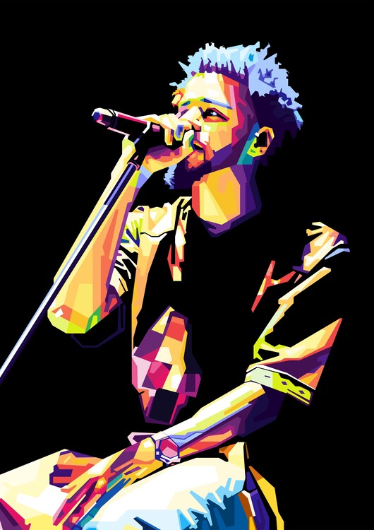 Poster rapper america pop art