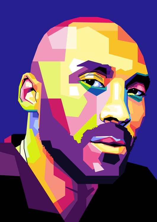 Poster K_O_B_E bryant basketball pop art