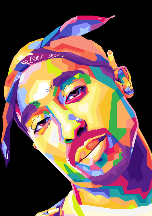 Poster rapper america pop art