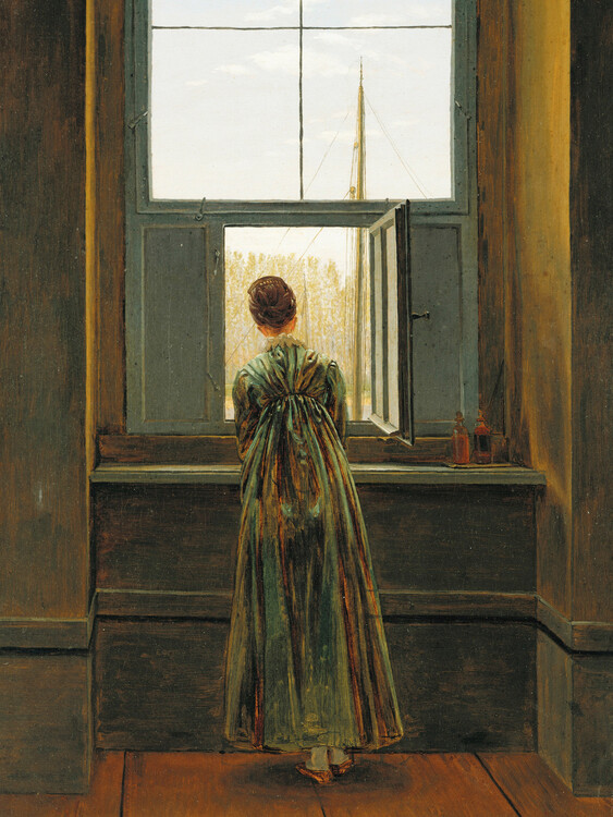 Canvas Print The Woman at The Window