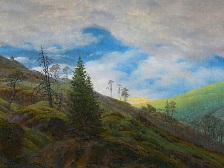 Poster Sunburst in the Reisenbirge