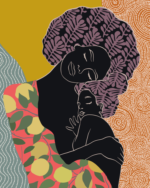 Poster African Mother and child