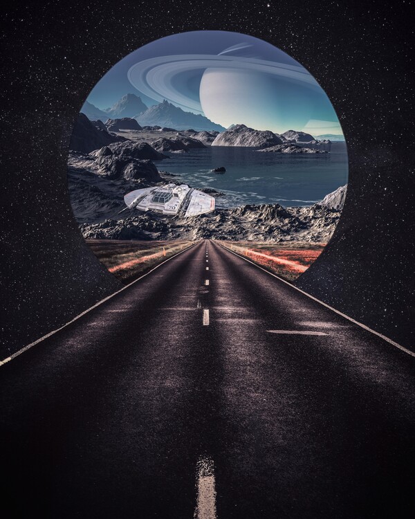 Plagát Road to Space Fantasy Alien World