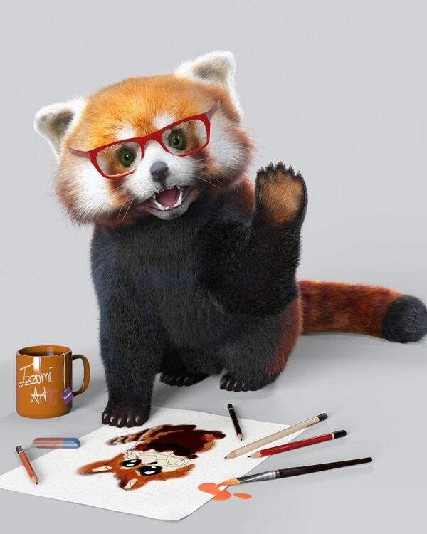 Poster IzzumiArt like a RedPanda