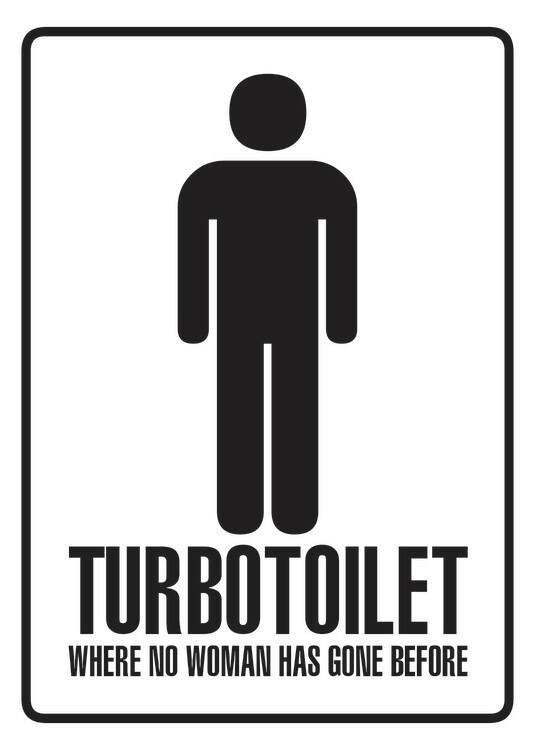 Poster Turbotoilet Men