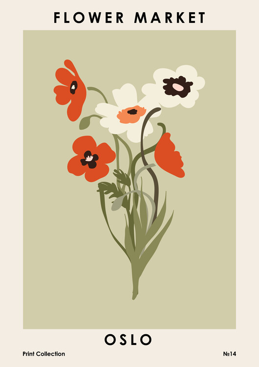 Poster Flower Market Oslo