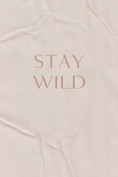 Levně Plakát, Obraz - Stay Wild, uplusmestudio, 26.7 × 40 cm