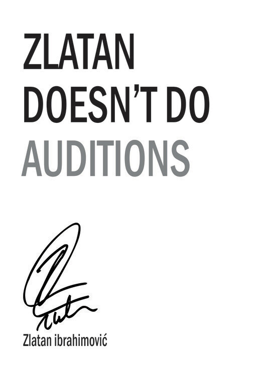 Bild auf Leinwand Zlatan Quote