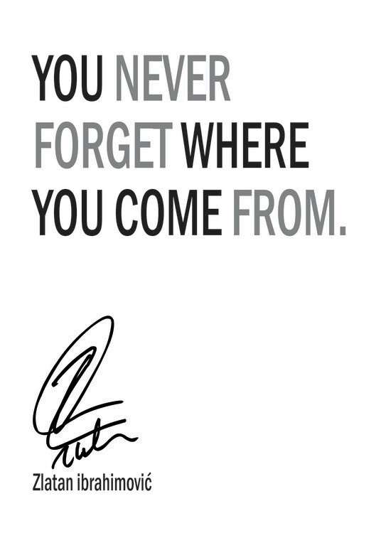 Poster Zlatan Quote