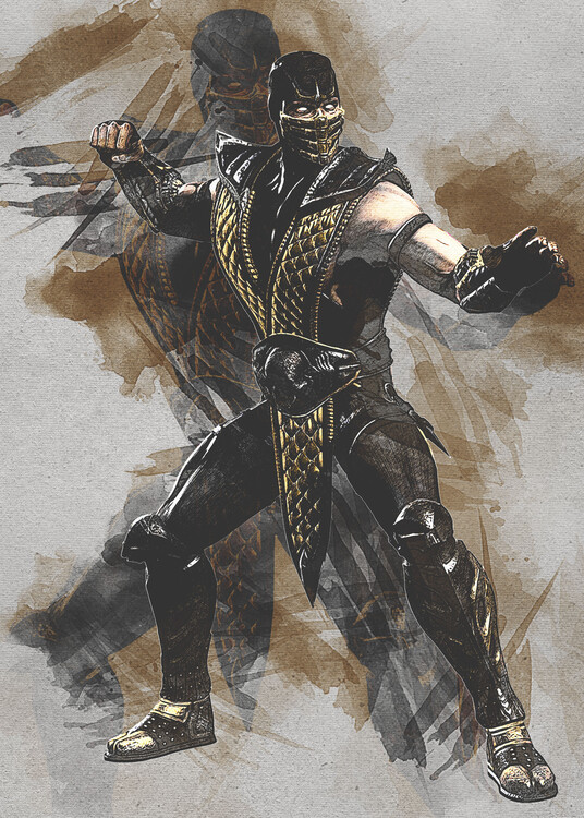 Poster Scorpions Ninja Actions