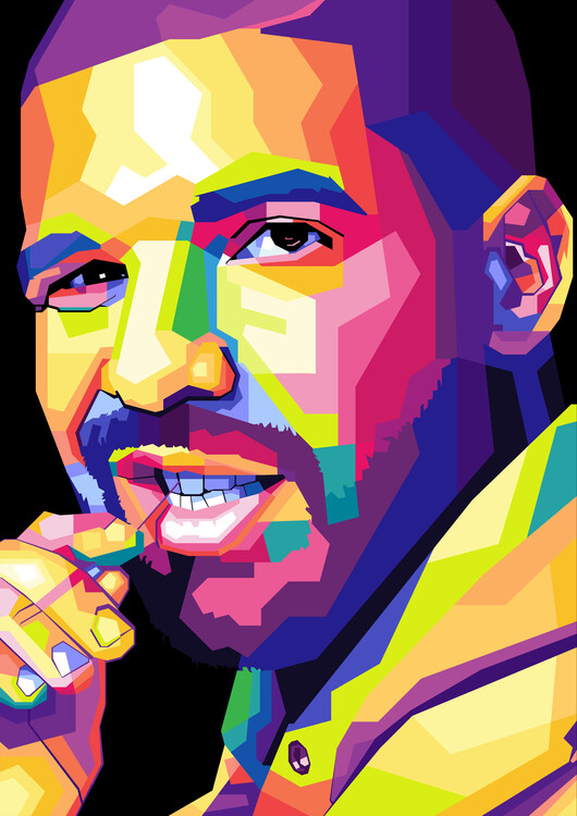 Poster rapper america pop art