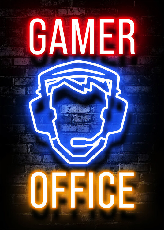 Poster Gamer Office