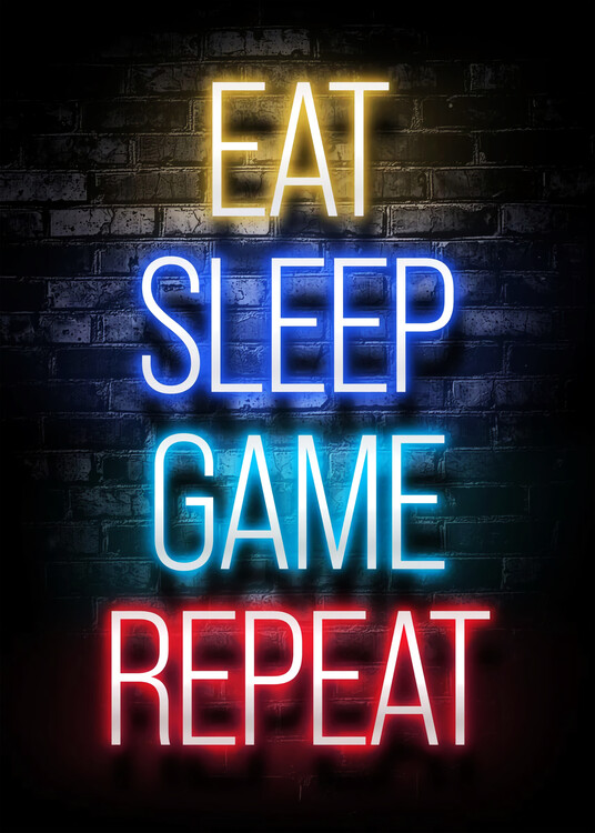 Poster Eat Sleep Game Repeat