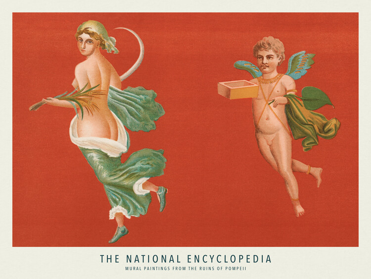Canvas Print Mural Paintings from the Ruins of Pompeii - The National Encyclopedia