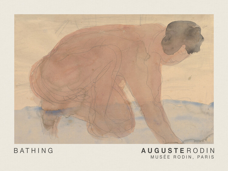 Poster Bathing - Auguste Rodin