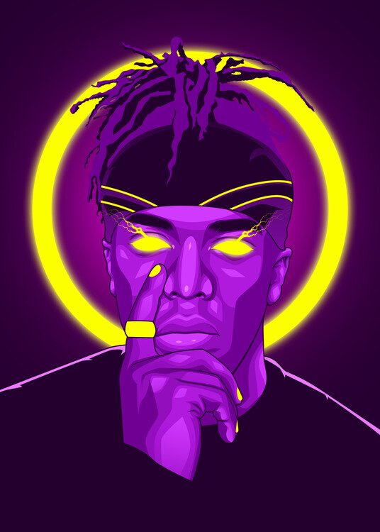 Poster KSI Rapper Neon
