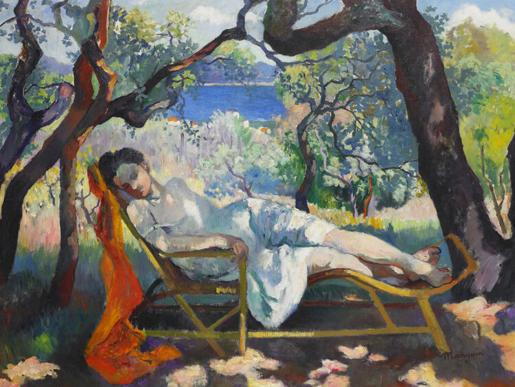 Levně Plakát, Obraz - The Siesta, Henri Manguin, 40 × 30 cm