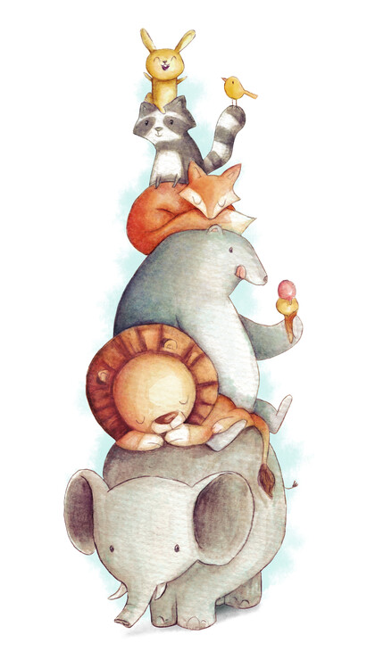 Canvas Print Party Animals