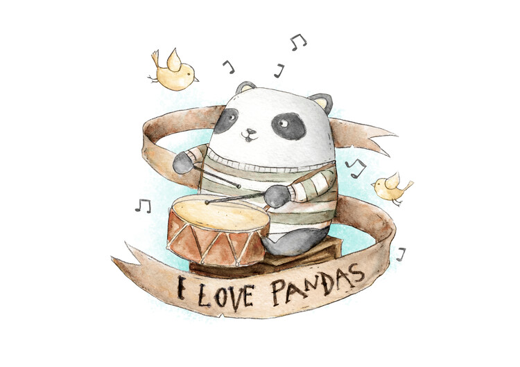 Poster I love Pandas