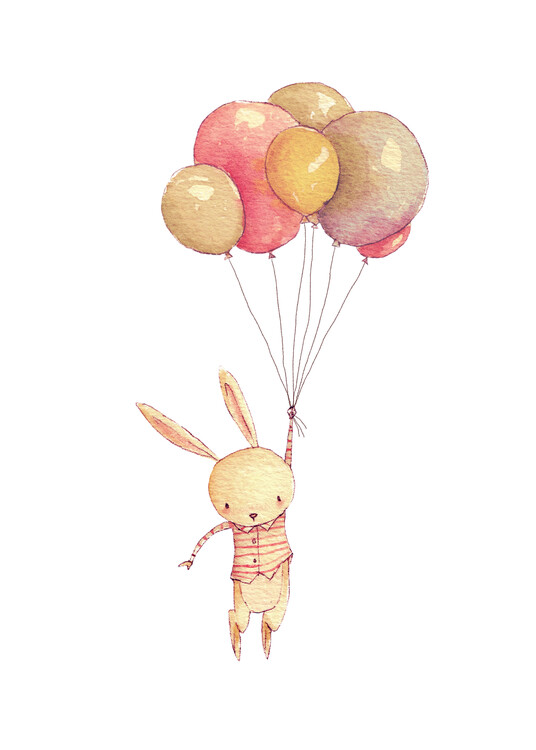 Poster Flying  Bunny