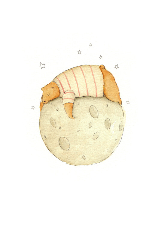 Poster Sleep on the Moon
