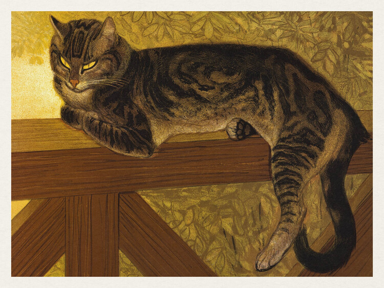 Poster Summer, Cat on a Balustrade