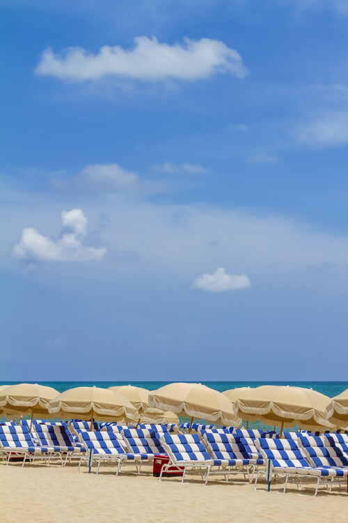 Poster Idyllic beach scene
