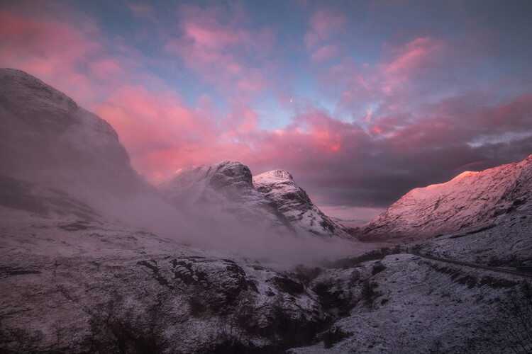 Poster Glencoe pink dawn