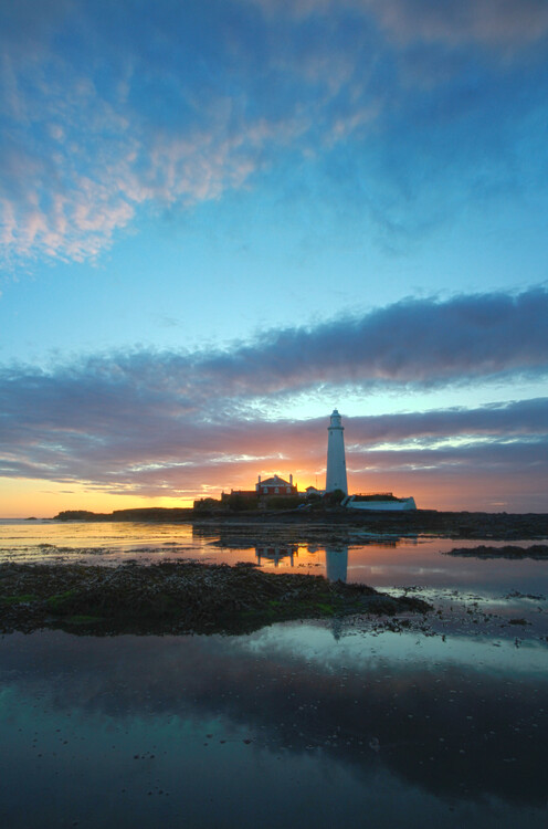 Poster St Marys lighthouse Northumberland