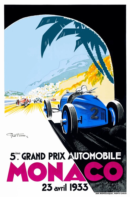 Canvas Print Monaco, 1933