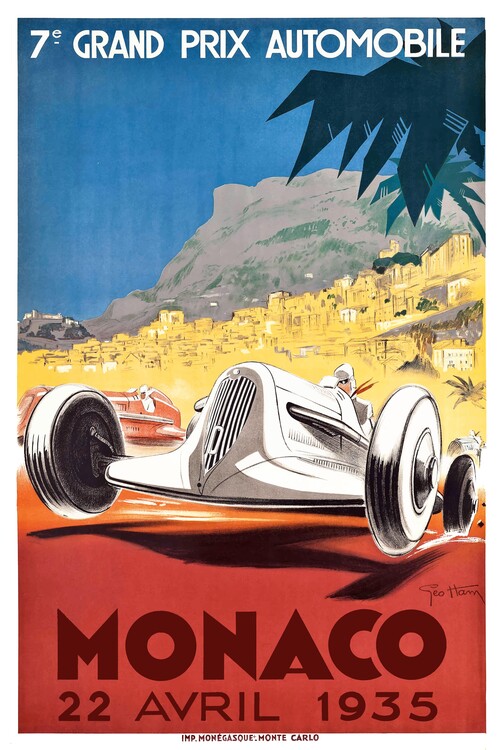 Poster Monaco, 1935