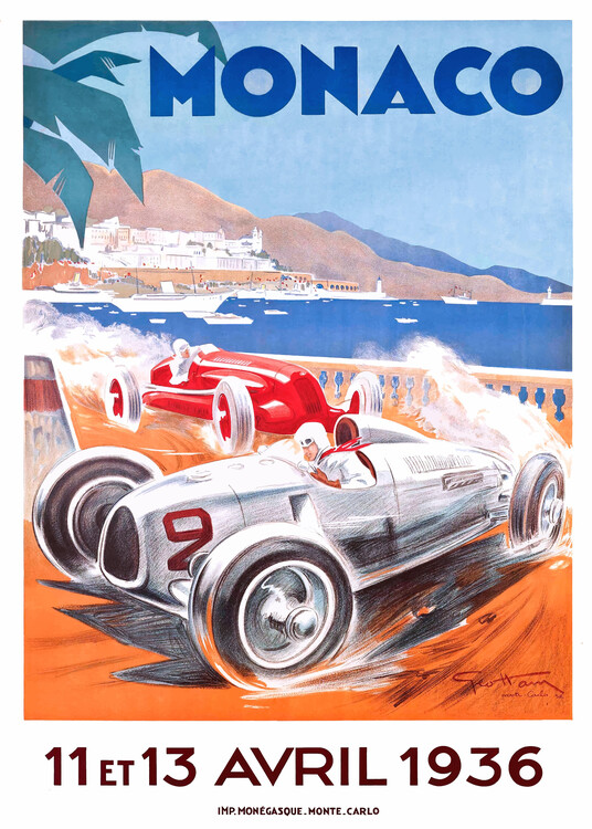 Poster Monaco, 1935