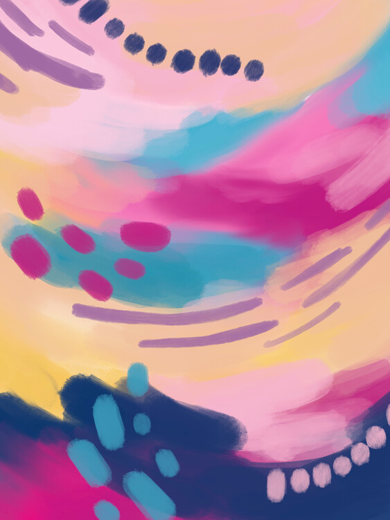 Плакат Colofrul With A Touch Of Pink