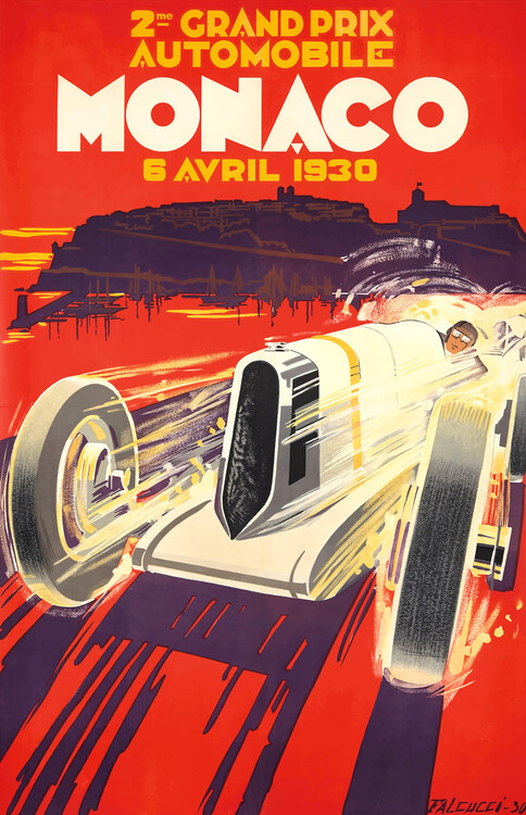 Poster 1930 Monaco Grand Prix Race