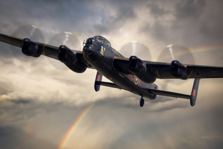 Poster Avro Lancaster Bomber Rainbow