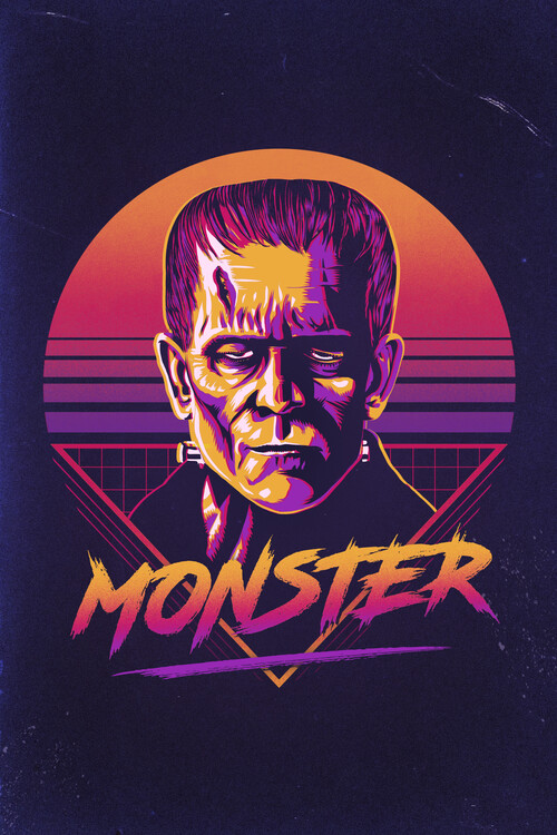 Plakat Retro Monster