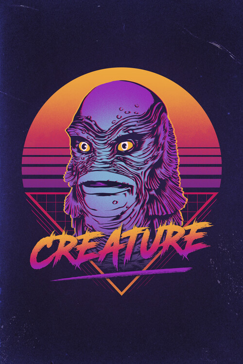 Plakat Retro Creature