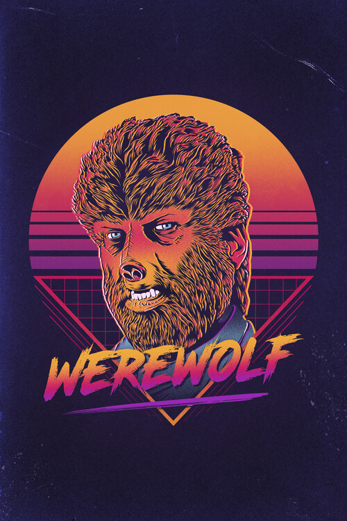 Plakat Retro Werewolf