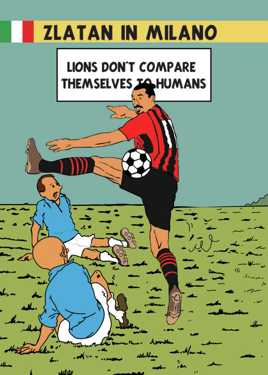 Poster Zlatan in Milano