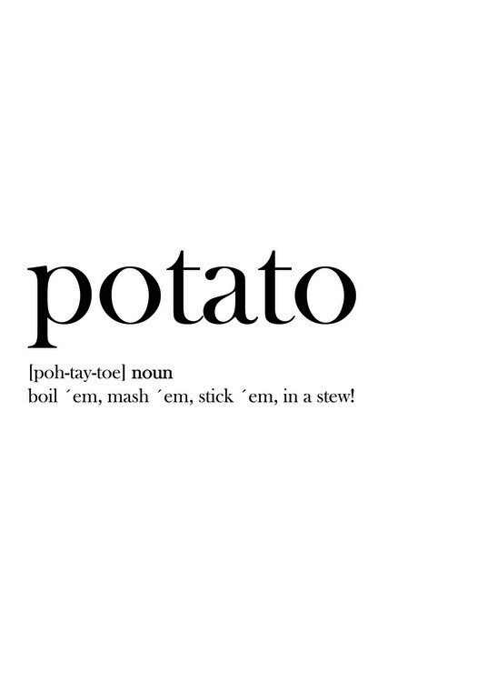 Poster Potato Gollum