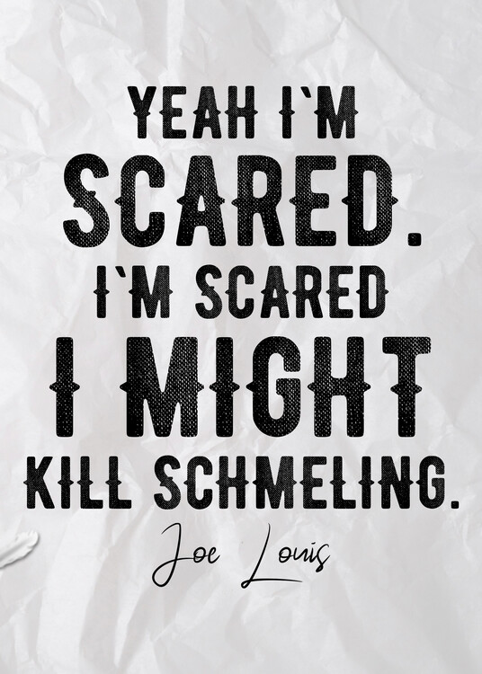Plakát Scared-Inspirational Quote